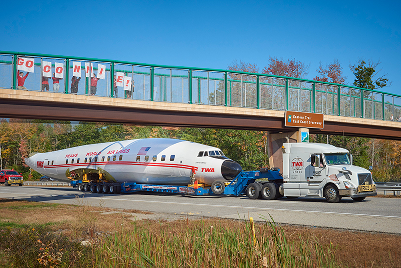 The TWA Hotel’s 1958 Lockheed Constellation “Connie” Airplane Heads to JFK Airport New York Airport TWA Hotel’s 1958 Lockheed Constellation “Connie” L-1649A