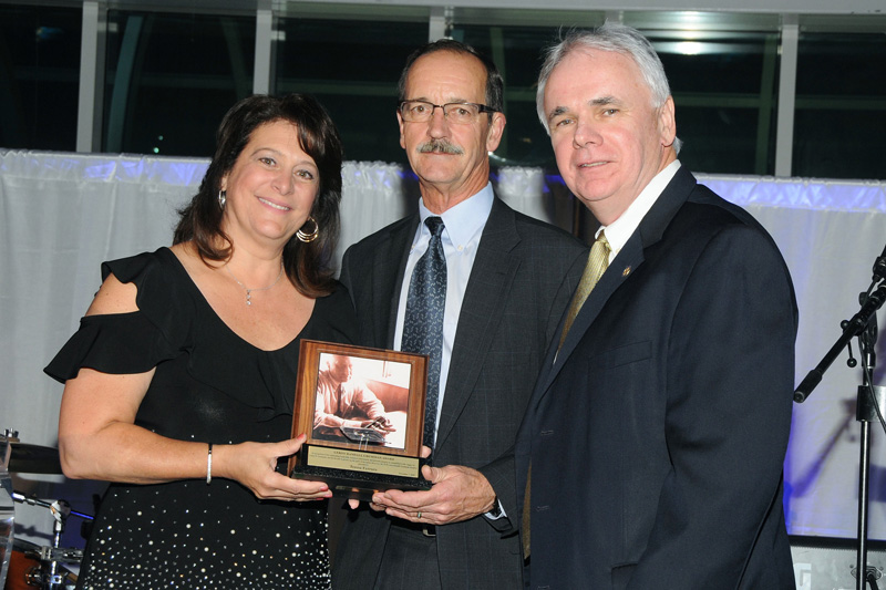 Astronaut Walt Cunningham Made $660 on Apollo 7 Mission New York Airport 2018 Air & Space Gala Award Cradle of Aviation Museum Teresa Ferraro