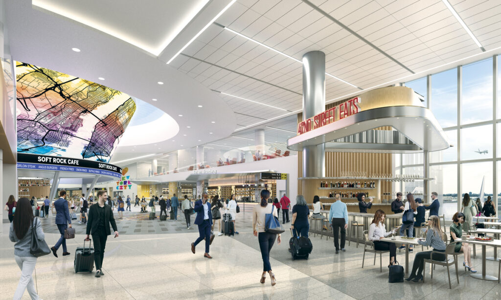 JFK Terminal 6 Center Hall Rendering
