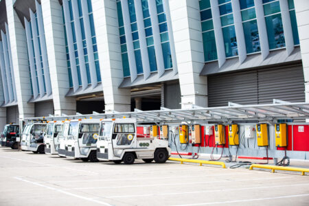 The New Terminal One at JFK and TCR Announce World’s First Centralized Fleet of All-Electric Ground Support Equipment