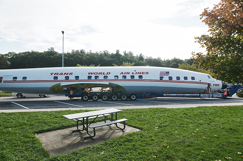 The TWA Hotel’s 1958 Lockheed Constellation “Connie” Airplane Heads to JFK Airport New York Airport TWA Hotel’s 1958 Lockheed Constellation “Connie” L-1649A
