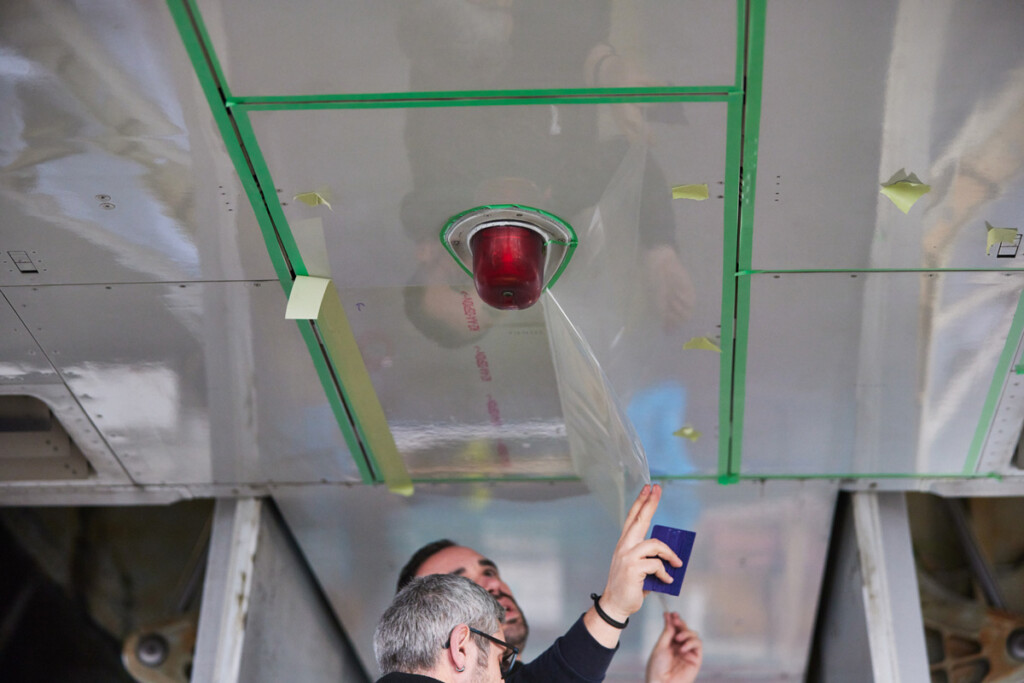 First Freighter to Take Off With CO<SUB>2</SUB>-efficient AeroSHARK Technology New York Airport 230120 Sharkskin 777 D ALFA 003 Metropolitan Airport News