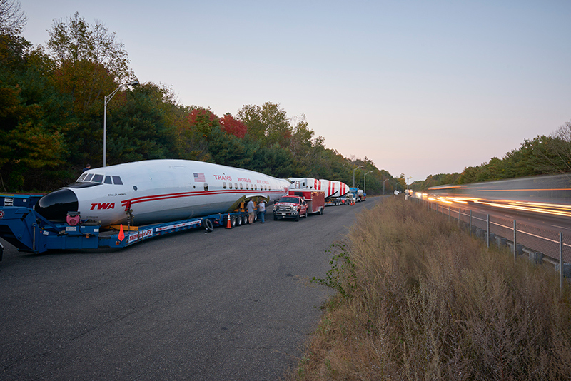 The TWA Hotel’s 1958 Lockheed Constellation “Connie” Airplane Heads to JFK Airport New York Airport TWA Hotel’s 1958 Lockheed Constellation “Connie” L-1649A