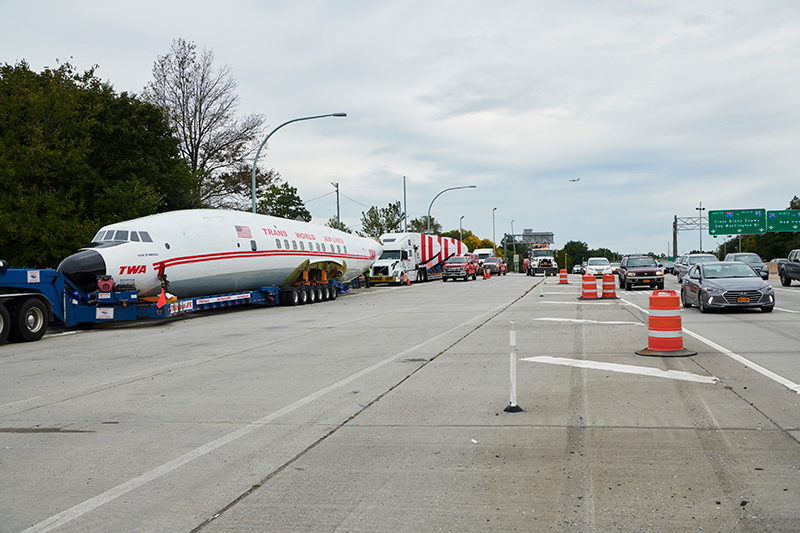 The TWA Hotel’s 1958 Lockheed Constellation “Connie” Airplane Heads to JFK Airport New York Airport TWA Hotel’s 1958 Lockheed Constellation “Connie” L-1649A