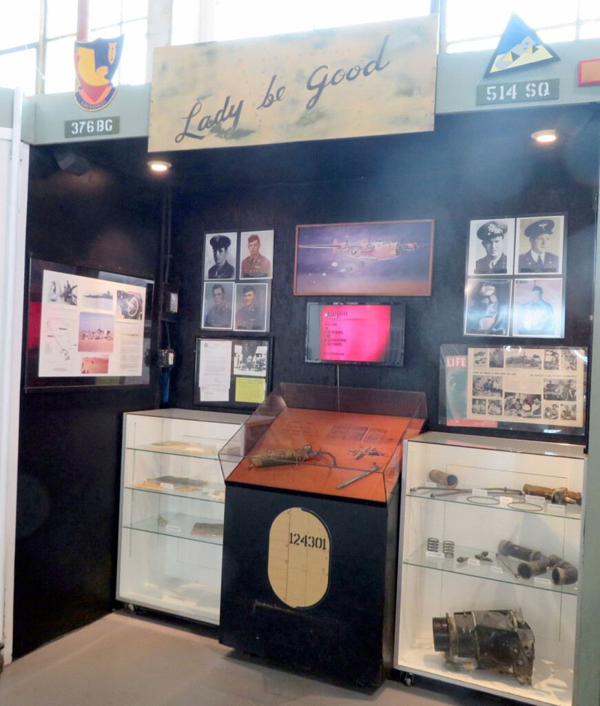 The American Airpower Museum at Republic Airport New York Airport ‘Lady be Good’ exhibit, April 2021 (Credit: AAM)