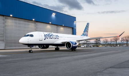 JetBlue Looks to Advance SAF with AIR COMPANY JetBlue Airbus A220 aircraft.
