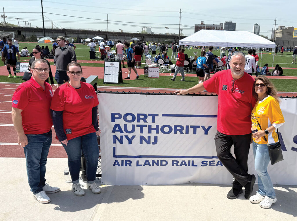 (L.-R): Raymond Ringston, Metropolitan Airport News, Katie Bliss, Aqueous Solutions, Mike Falacara, The Ark at JFK, and Teresa Rizzuto, Port Authority New York & New Jersey.
