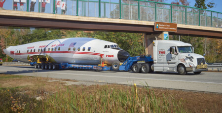 TWA’s Lockheed Constellation Makes Trip to JFK Airport – On I-95 AIRPORT WELCOME HOME CONNIE ENROUTE TO JFK WIRconstellationflatP101018 Metropolitan Airport News