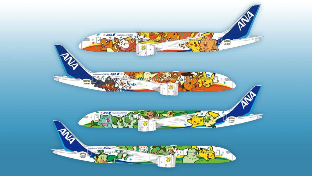 ANA and The Pokémon Company Unveil New Aircraft Designs ANA Pokemon Boeing 787