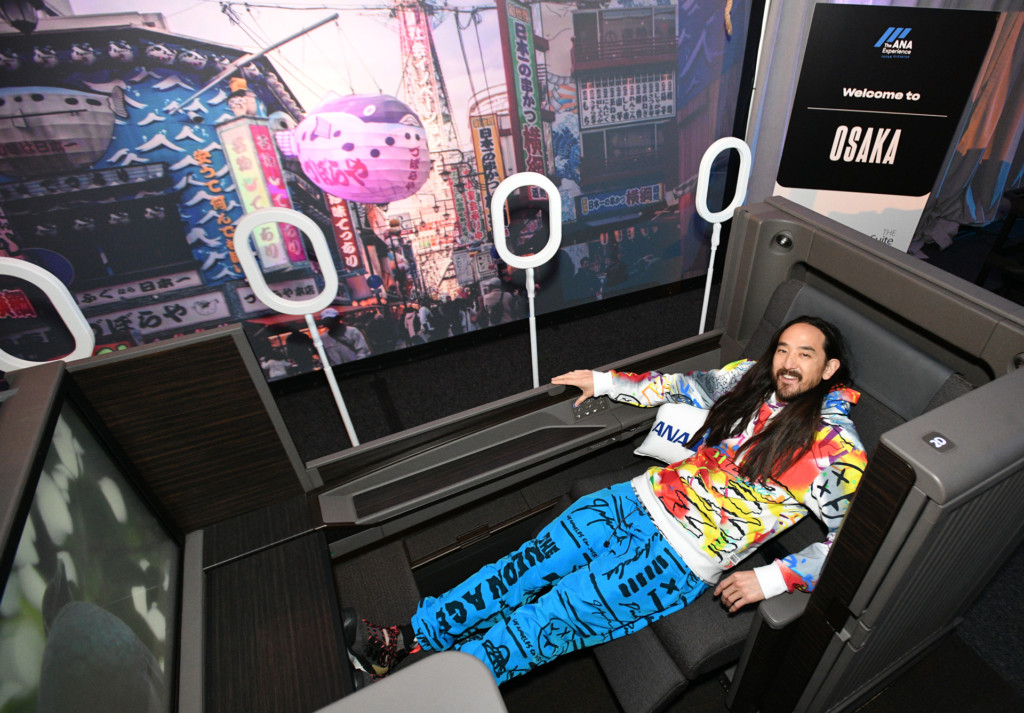 ANA and Steve Aoki Celebrate the Launch of New First and Business Class Suites on Tokyo-New York Route New York Airport ANA and Steve Aoki Tokyo New York 2 Metropolitan Airport News