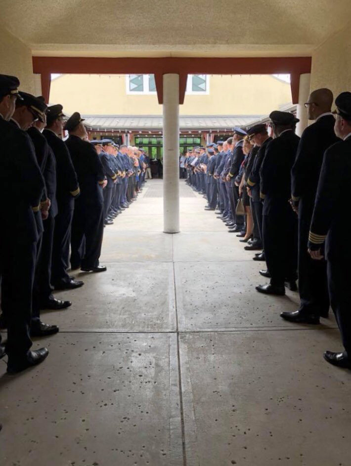 Airline Employees Honor Girl Killed In Florida School Shooting AVIATION AIRLINE EMPLOYEE ATTEND FUNERAL FOR GIRL KILLED IN FLA Metropolitan Airport News