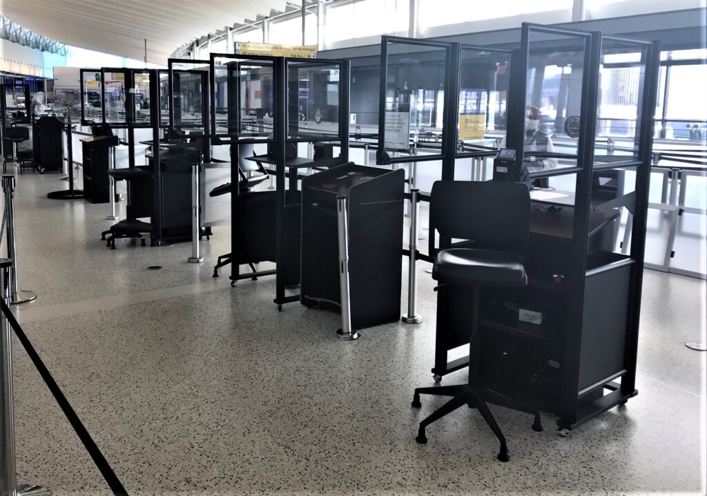 TSA Installs Acrylic Barriers at John F. Kennedy International Airport to Protect Passengers and Workforce New York Airport Acrylic barriers newly installed at JFK 1