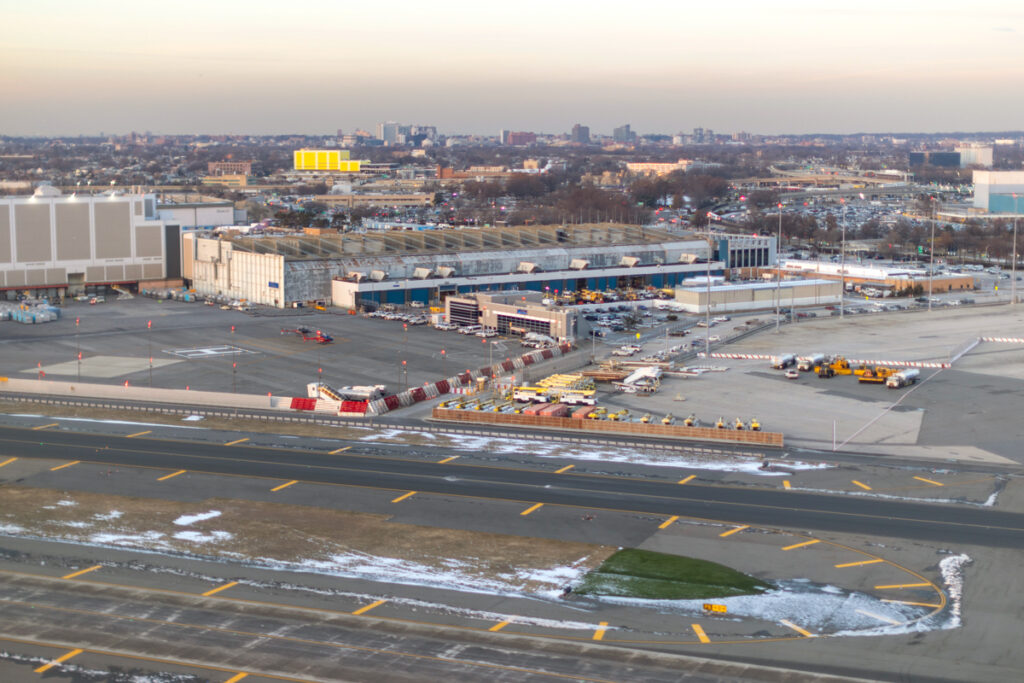 Runway Safety in the Drone Age New York Airport Aerial view of John F. Kennedy International Airport