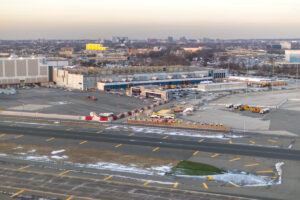 Aerial view of John F. Kennedy International Airport
