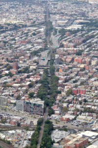 Aerial view of Interborough Express (IBX)