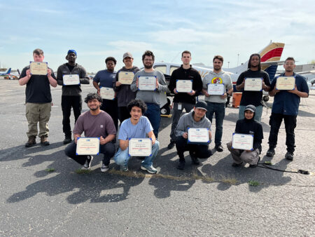 Wilson Tech Center Aviation Maintenance Technology Recognition Ceremony All Airframe Certificate Holders Metropolitan Airport News