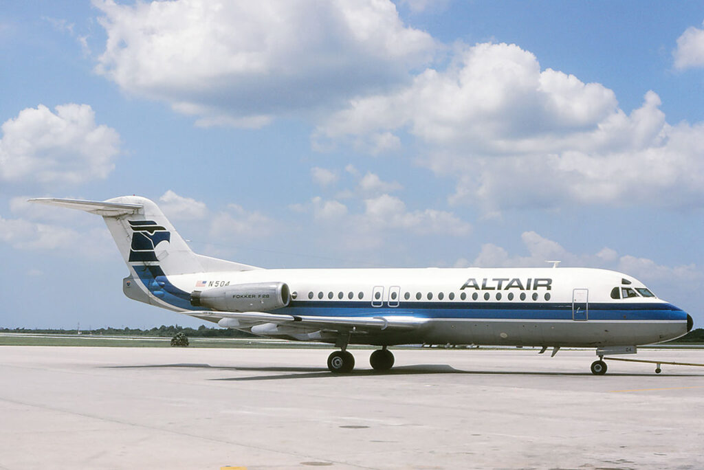 Altair Airlines: The Brightest Star New York Airport Altair Fokker F.28