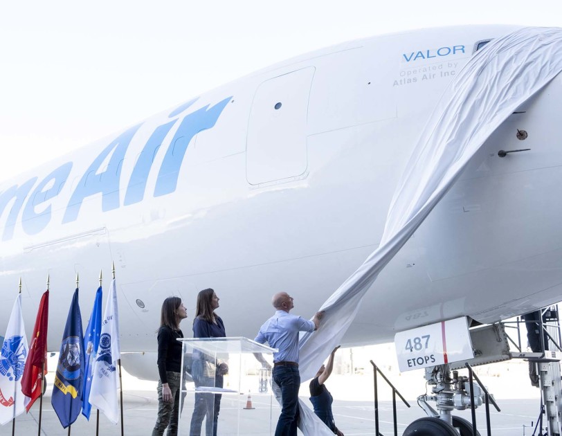 Atlas Air Worldwide Delivers 20th 767-300 Freighter to Amazon New York Airport Amazon Atlas Air 767-300 Freighter Delivery