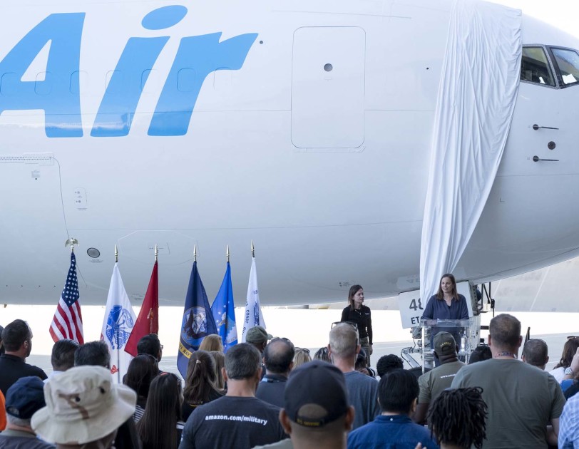 Atlas Air Worldwide Delivers 20th 767-300 Freighter to Amazon New York Airport Amazon Atlas Air 767-300 Freighter Delivery