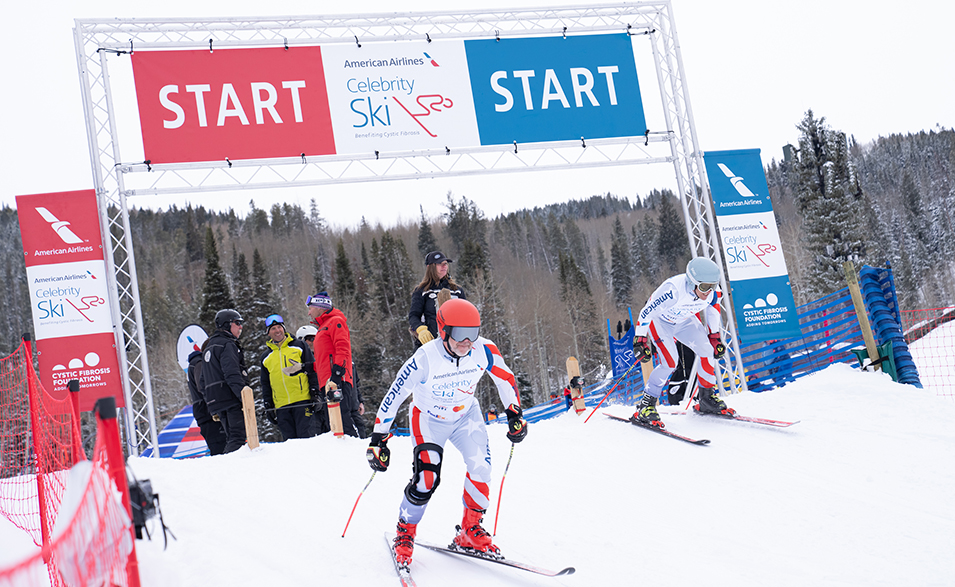 American Airlines Donates $1.1 Million to the Cystic Fibrosis Foundation New York Airport Attendees hit the slopes alongside Olympic athletes.