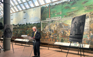 The Aline Rhonie Mural at the Cradle of Aviation Museum
