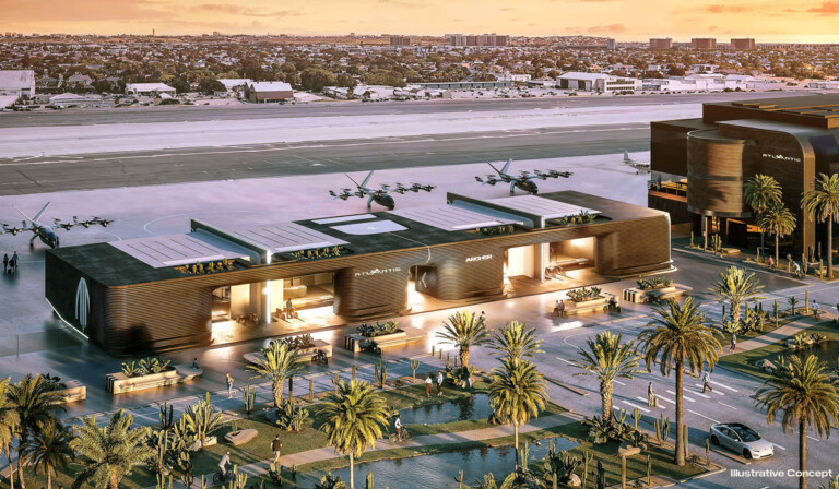 Atlantic Aviation and Archer Aviation Align to Pursue Development of Electric Aircraft Infrastructure Representative Atlantic FBOs including development intended to serve future eVTOL operations via agreement with Archer. Pictured above: LA