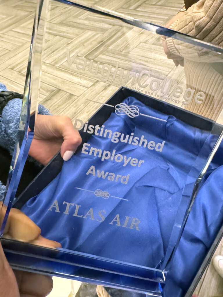 Atlas Takes Home the Vaughn College Distinguished Employer Award New York Airport Atlas Takes Home Coveted Distinguished Employer Award 1 Metropolitan Airport News