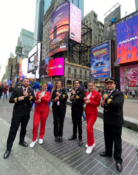 Avianca Airlines Perfectly Times Its Landing In Times Square Avianca Airlines Perfectly Times Its Landing in Times Square