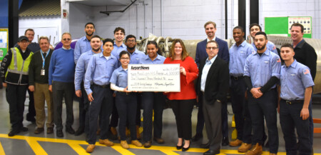Metropolitan Airport News Donates $6,300 to the Aviation High School Annex 5th Program Aviation High School Check Presentation