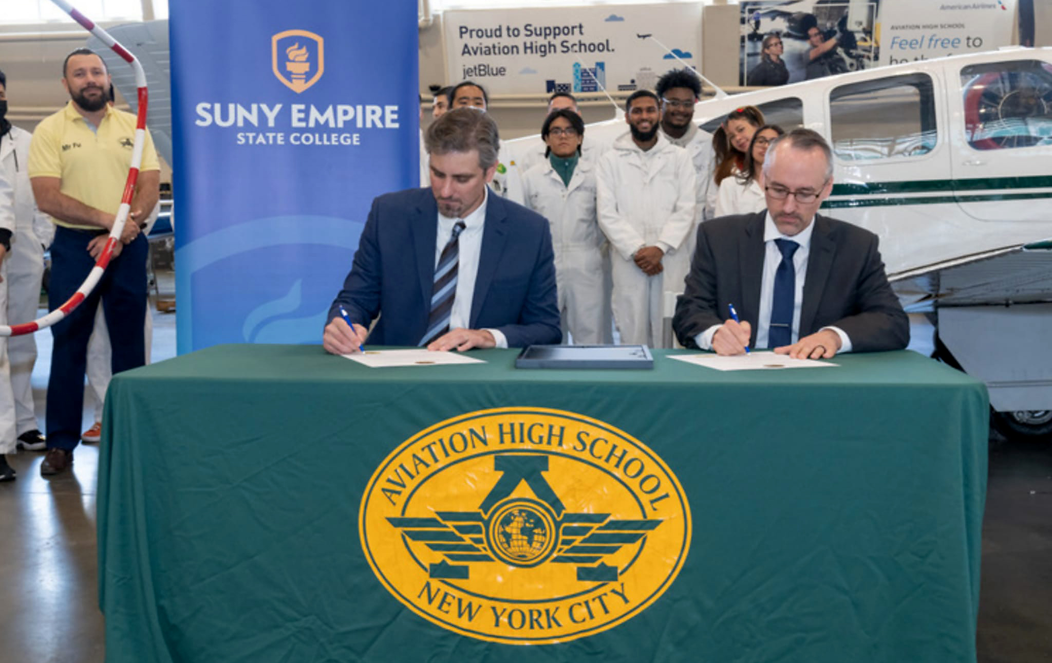 Aviation HS & SUNY Empire State College Partner to Provide Graduates College Credits New York Airport Aviation High School SUNY Empire State College3 Metropolitan Airport News