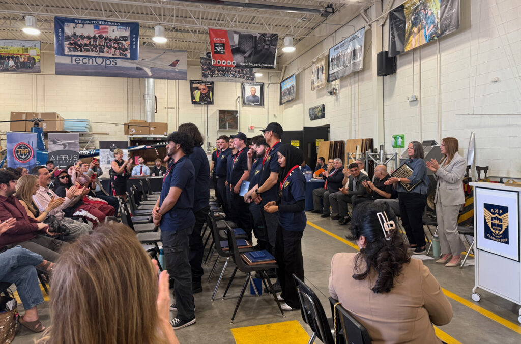 Wilson Tech Center Aviation Maintenance Technology Recognition Ceremony New York Airport BOCES AMT Graduation 2 Metropolitan Airport News