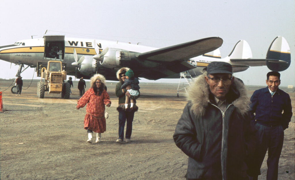 Wien Air Alaska: First in the 49th State Alaska Airlines Constellation, circa 1966.