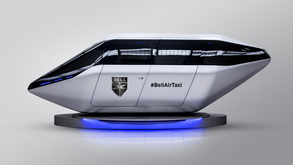 Bell Helicopter Unveils Full-scale Design of Air Taxi at CES 2019 New York Airport Bell Nexus Autonomous Pod Transport Taxi 2 Metropolitan Airport News