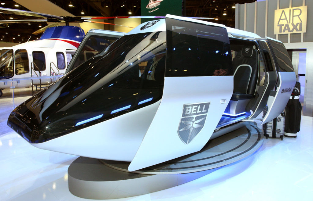 Bell Helicopter Unveils Full-scale Design of Air Taxi at CES 2019 New York Airport Bell Nexus Autonomous Pod Transport Taxi 3 Metropolitan Airport News