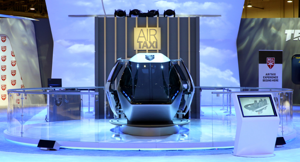 Bell Helicopter Unveils Full-scale Design of Air Taxi at CES 2019 New York Airport Bell Nexus Autonomous Pod Transport Taxi 4 Metropolitan Airport News