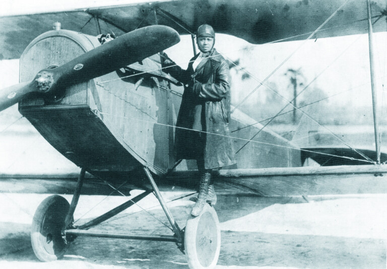 Bessie Coleman, Curtiss Field, L.I. 1922