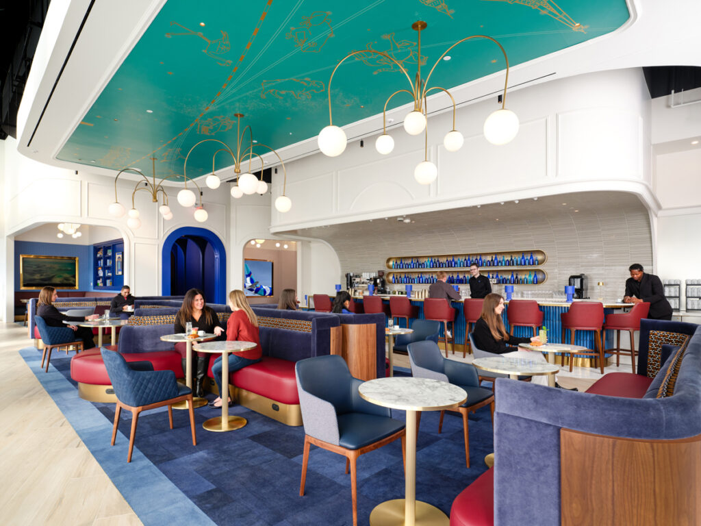 JetBlue to Open Its First Lounge, ‘BlueHouse,’ at JFK Airport JetBlue JFK Airport Lounge, BlueHouse, First-Floor