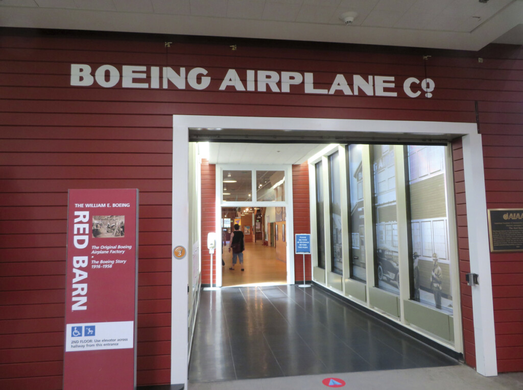 The Red Barn; the original Boeing airplane factory at the Museum of Flight, Seattle, WA.