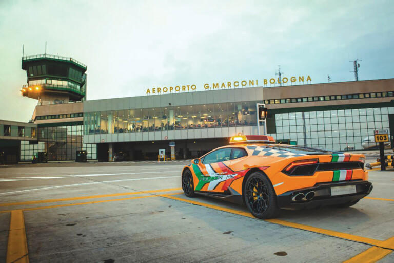 Bologna Airport Has New Lamborghini for Planes to Follow Bologna Airport Has New Lamborghini for Planes to Follow