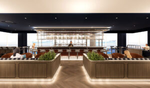 First look at British Airways' redesigned British Airways Newark lounge (credit: Gensler) New York Airport First look at British Airways' redesigned British Airways Newark lounge (credit: Gensler)