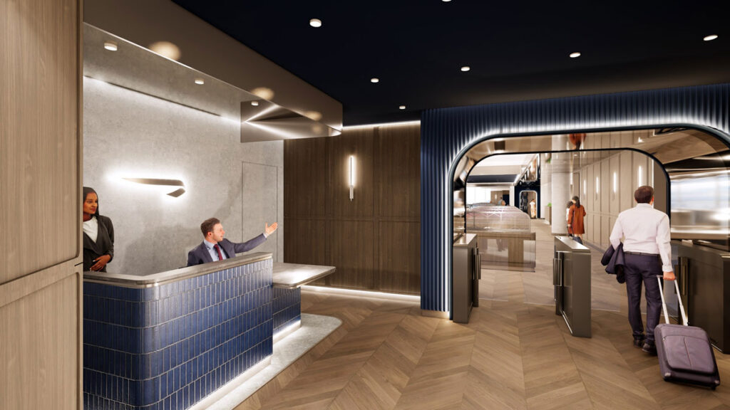 British Airways Marks 80th US Anniversary with $15 Million Newark Lounge Overhaul First look at British Airways' redesigned British Airways Newark lounge (credit: Gensler)