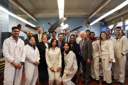 Aviation High School Was An Important First Queens High School Stop for New Chancellor’s Weeklong School Tour Chancellor Carranza JFK Aviation HS 2 Metropolitan Airport News