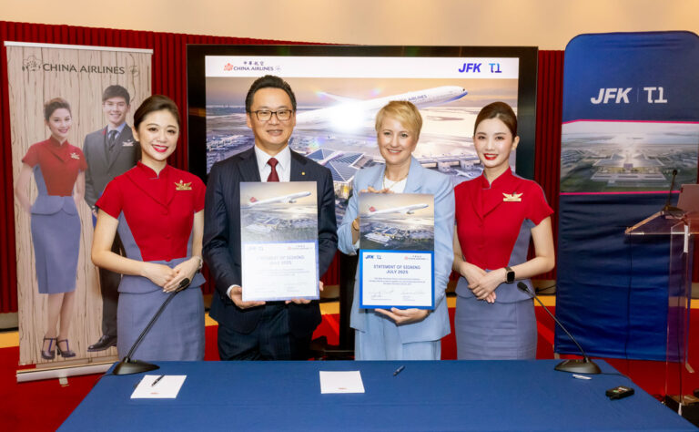China Airlines and NTO Announce Strategic Partnership, Transforming Customer Experience In NYC China Airlines President Kevin Chen (left) and The New Terminal One at JFK CEO Jennifer Aument (right) at the signing ceremony to announce China Airlines as a new partner airline of the New Terminal One.