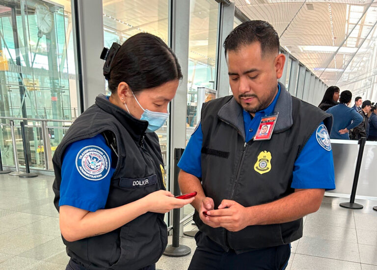 TSA testing language translation-interpretation devices at JFK International Airport checkpoints
