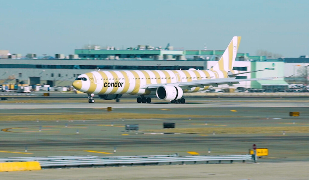 New Condor A330neo Crosses the Atlantic and Touches Down at JFK Airport New York Airport Condor A330neo landing Metropolitan Airport News