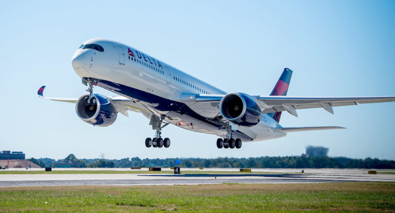 Delta Invests $2 Million for Study of Potential Facility to Produce Biofuel from Forest Floor Debris Delta Airlines A350