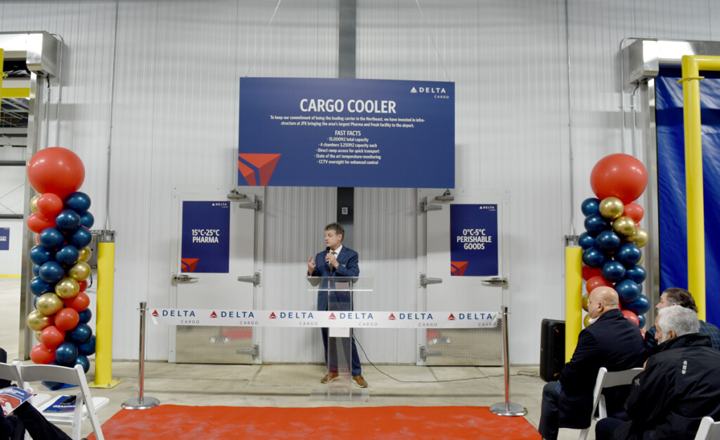 Delta Cargo Unveils Largest Cooler Facility at JFK Airport New York Airport Delta Cargo unveils largest cooler facility at New York-JFK Airport