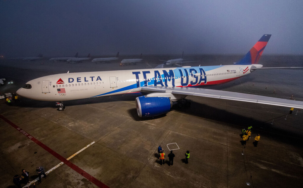 Delta Unveils Aircraft Livery Celebrating Commitment As Official Airline of Team USA New York Airport Delta Unveils Aircraft Livery Celebrating Commitment As Official Airline of Team USA 3 Metropolitan Airport News