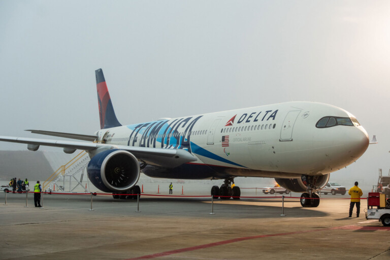 Delta Unveils Aircraft Livery Celebrating Commitment As Official Airline of Team USA Delta unveils custom aircraft livery to celebrate 8-year commitment as official airline of Team USA