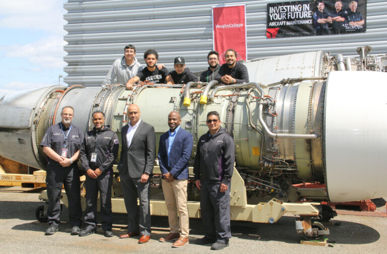 Delta TechOps Donates Pratt & Whitney JT8D Engine to Vaughn College Delta TechOps Donates Pratt & Whitney JT8D Engine to Vaughn College